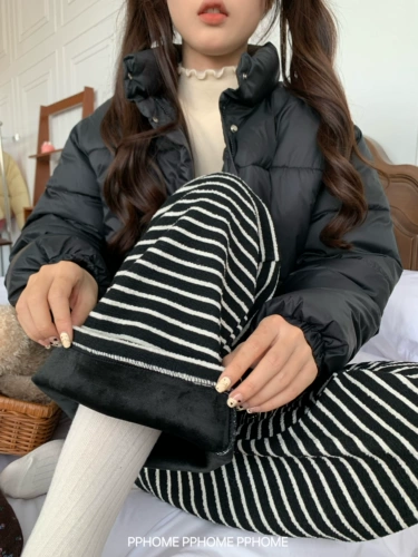 Лебедь, бархат, детские демисезонные универсальные штаны для отдыха для ходьбы, iphone, свободный прямой крой