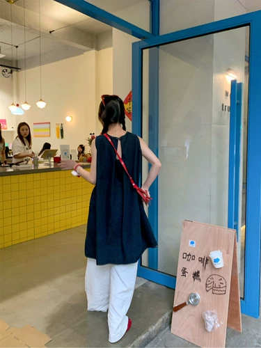 Ретро джинсовое летнее платье без рукавов без рукавов, брендовая юбка