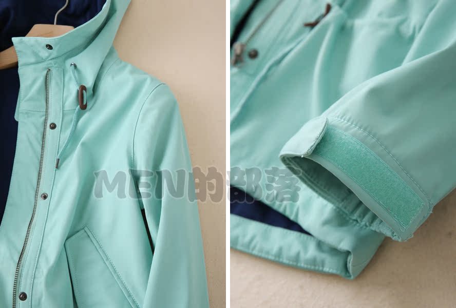 Phiên bản Hàn Quốc của mùa xuân và mùa thu thể thao ngoài trời quần áo đi bộ đường dài không thấm nước áo khoác dài áo gió áo khoác nữ chính hãng - Quần áo ngoài trời áo thun the thao nam nike