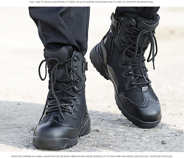 Boots militaires en Anti-fourrure - porter - Ref 1396939 Image 35