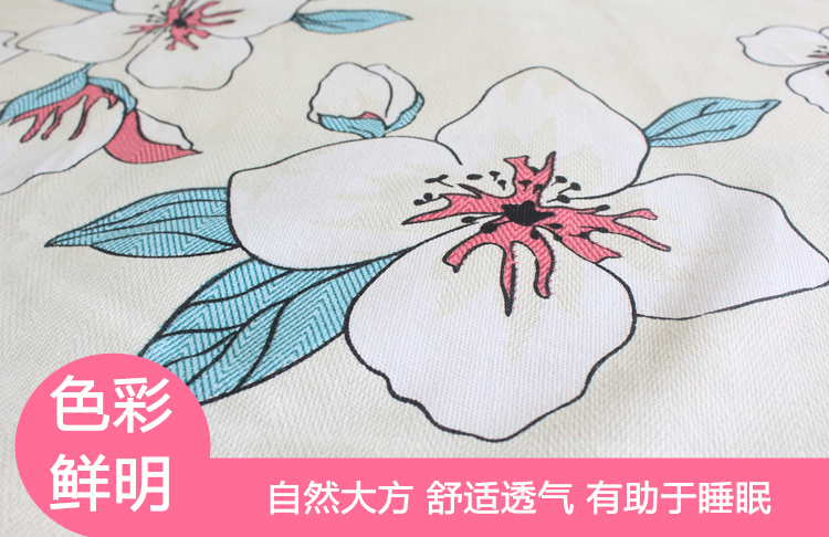 Vải cotton dày cũ thô đơn mảnh Vải lanh vải bông mã hóa đơn đôi 1,5 / 1,8 / 2,0 mét drap giường