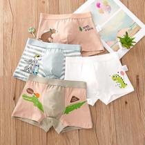 Childrens pure cotton panties boy Four corner shorts Baby small CUHK Scout Antibacterial Flat Corner Pants Do Nt Fart Fart