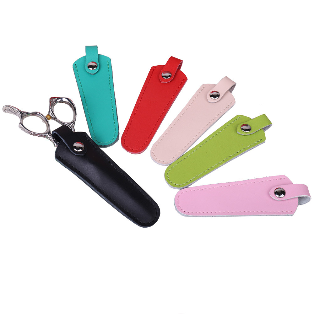 Leather scissors set single pack scissors protective cover scissors bag scissors box scissors tool set hairdressing tool bag