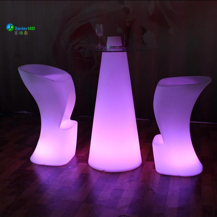 Saiville thanh trực tiếp đồ nội thất điều khiển từ xa hộp đêm ktv hiện đại LED ánh sáng đầy màu sắc và ghế kết hợp bàn hình nón - Giải trí / Bar / KTV bàn quán bar