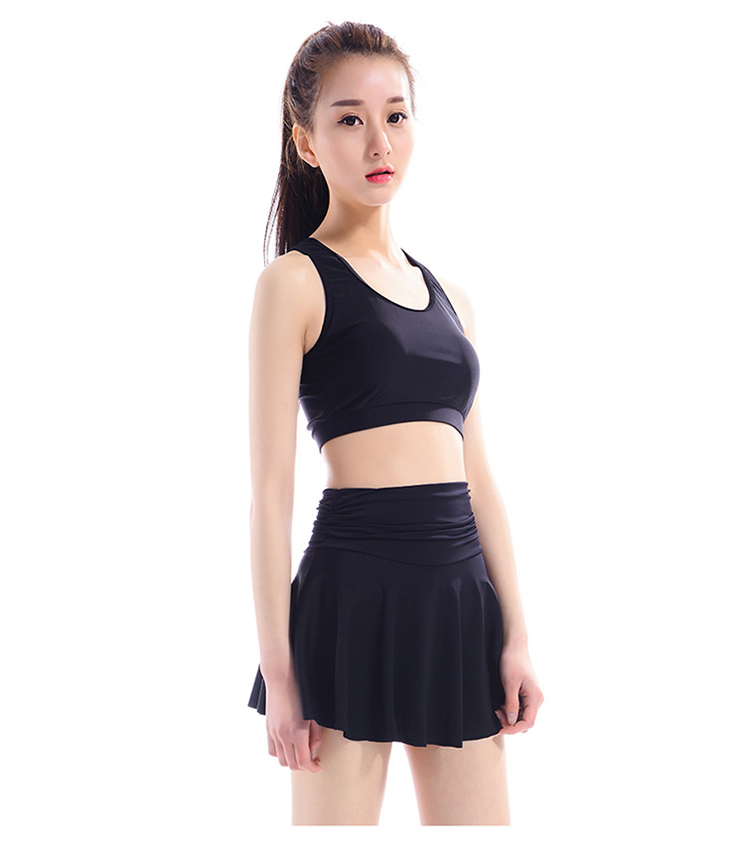 Áo tắm chia kích cỡ lớn, áo tắm, quần bơi, váy, năm quần, quần bơi, phụ nữ, vest thể thao chống sốc riêng biệt 	đồ bơi 2 mảnh quần