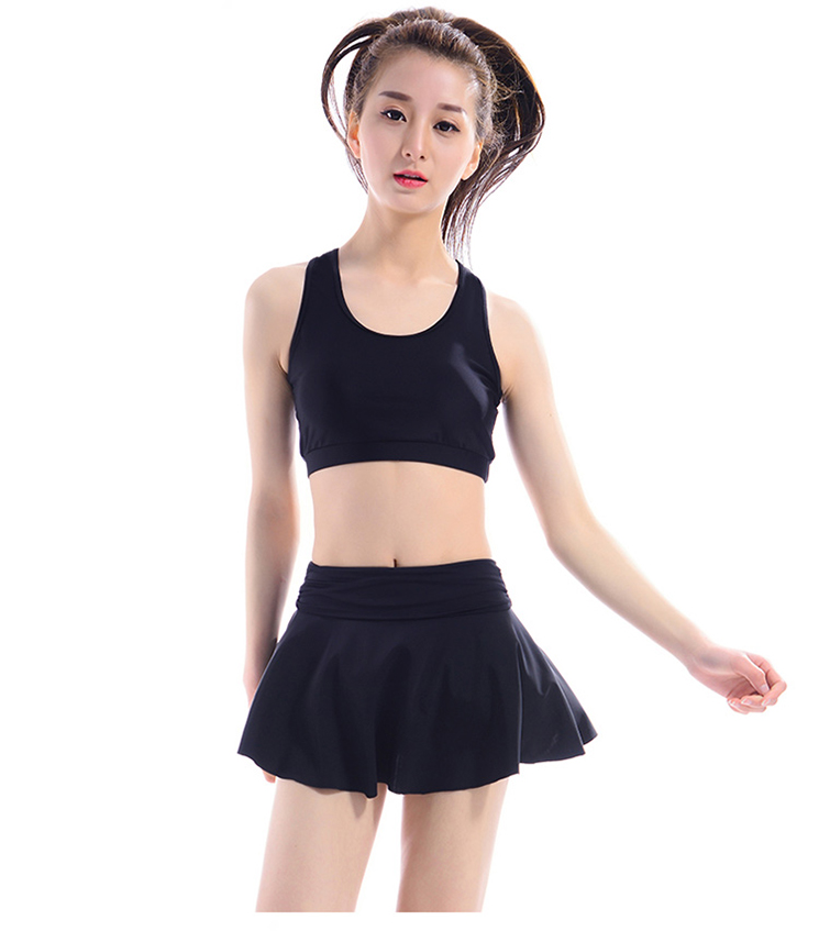 Áo tắm chia kích cỡ lớn, áo tắm, quần bơi, váy, năm quần, quần bơi, phụ nữ, vest thể thao chống sốc riêng biệt 	đồ bơi 2 mảnh quần
