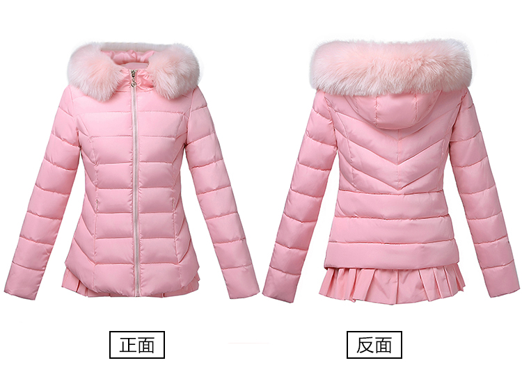 Áo khoác cotton chống mùa 2018 phiên bản Hàn Quốc mới của phụ nữ xuống đệm cotton ngắn mùa đông lông cổ áo Slim cotton dày ấm áp áo phao nữ trung niên đẹp