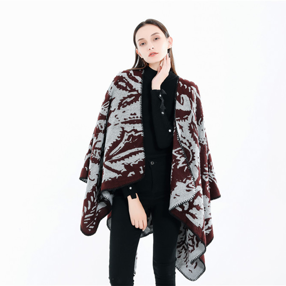 Colorblock Large Scarf Shawl Travel Cloak Women Womenclaves