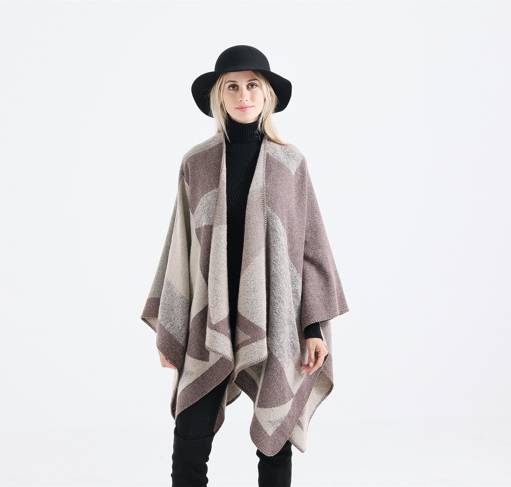 Women windproof warm scarf thickened big shawl шарф