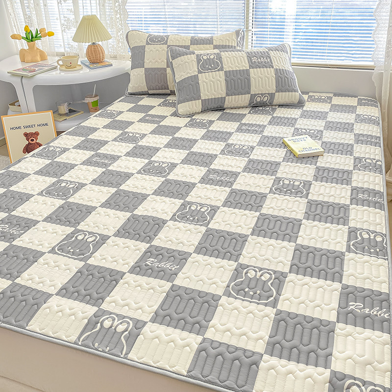 Summer latex sandmat Three sets of ice silk mat washable folding air conditioning XI Sofa Bed Cartoon Student Dormitory 