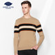 Desha ດູໃບໄມ້ລົ່ນ sweater pullover ໃຫມ່ສໍາລັບຜູ້ຊາຍໄວຫນຸ່ມຄົນອັບເດດ: sweater ສີກົງກັນຂ້າມ striped BR13212