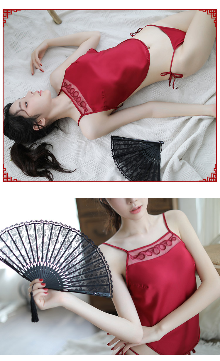 Sexy apron pyjama phụ nữ người lớn gợi cảm bộ đồ lót nóng tòa án cổ đại trong suốt sling quốc gia đồ lót khiêu dâm