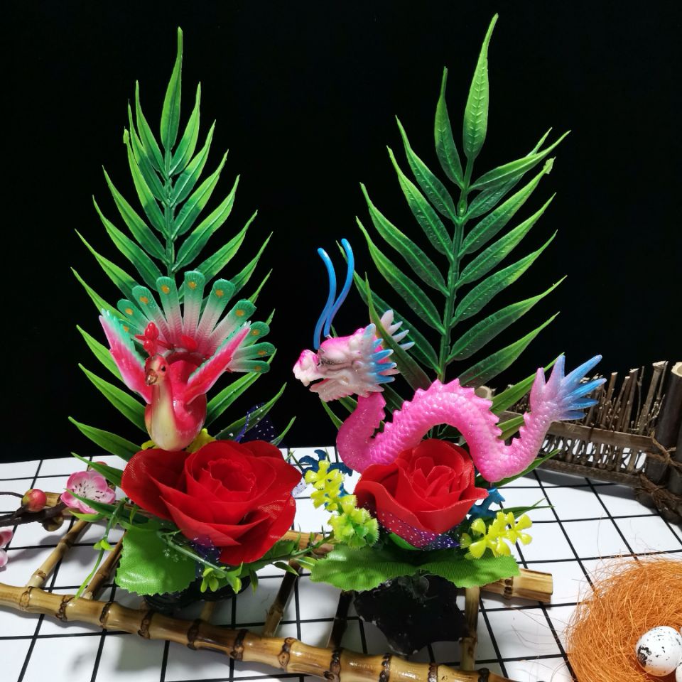 Hotel dining room Special dishes Artistic mood plate decoration flower Creative simulation flower Plate decoration embellishment sashimi platter flower