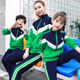 Green New Style Class Uniforms for Primary and Secondary School Students, Spring and Autumn School Uniforms, Teacher Sports Uniforms, Kindergarten Uniforms, Summer Three-Piece Set