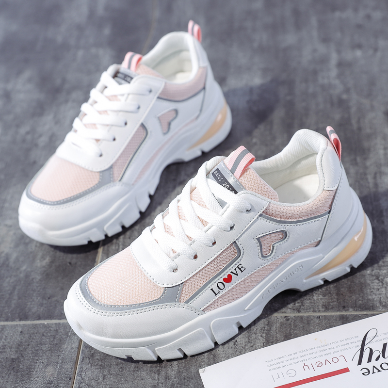 Tide Cards 2022 Spring Summer New Women Shoes 100 Hitch Old Daddy Shoes Casual Running Sneakers and Loving Little White Shoe Tide