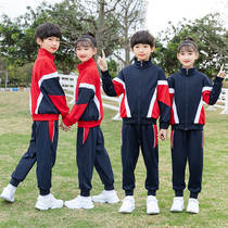  Kindergarten teacher garden clothes Spring and autumn clothes Primary school sports games class clothes Childrens college style school uniform autumn and winter three-piece suit
