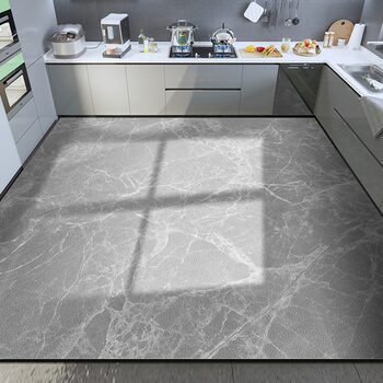Wipeable and washable kitchen floor mats