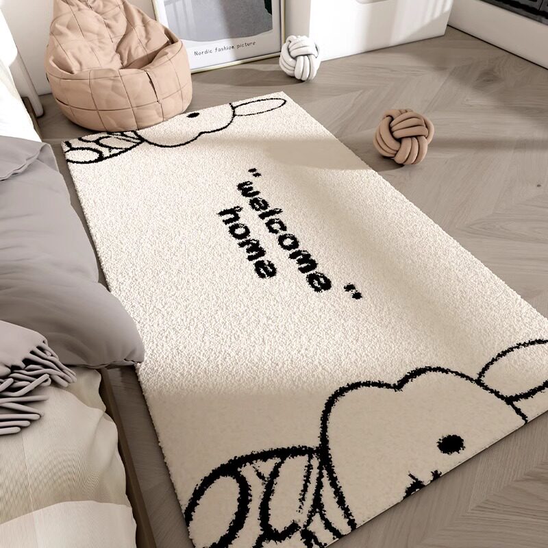 Bedroom bedside blanket living room carpet new home floor mat
