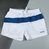 Large size loose quick-drying mens beach swimming trunks inner fitness water garden hot spring anti-embarrassing three-point shorts underpants