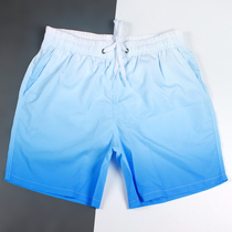 Beach pants mens Tide brand double-lined lining quick-drying swimming trunks seaside resort hot spring anti-embarrassing water park