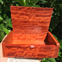 Mahogany box cigarette case Myanmar rosewood big fruit rosewood business card case solid wood portable cigarette case water ripple tiger skin pattern
