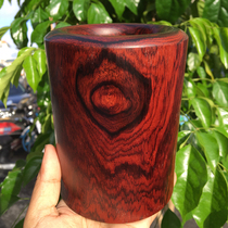 Mahogany pen holder red acid branch Chinese retro grimace pattern wood solid wood real tea ceremony tube storage whole log