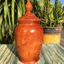 Gall wood storage tank mahogany treasure pot tree tumor Rosewood decorative ornaments tumor scar tea jar collection class crafts