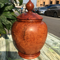 Boutique gall Wood jar mahogany treasure pot tree tumor Rosewood ornaments tumor scar tea jar collection crafts special