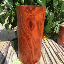 Red sour branch large pen holder Myanmar mahogany boutique old material Super grimace pattern collection super large brush picture tube ornaments