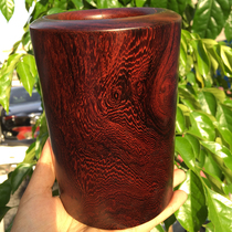 Mahogany pen holder Myanmar red rosewood storage whole wood old material grimace pattern boutique grimace multifunctional sea yellow pattern