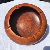 Myanmar rosewood mahogany ashtray living room solid wood ashtray wooden smoking set big fruit rosewood wood carving special price
