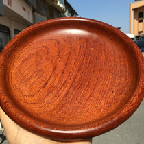 Mahogany melon fruit plate small fruit plate Burmese rosewood living room desktop home big fruit red sandalwood Chinese retro tray 20