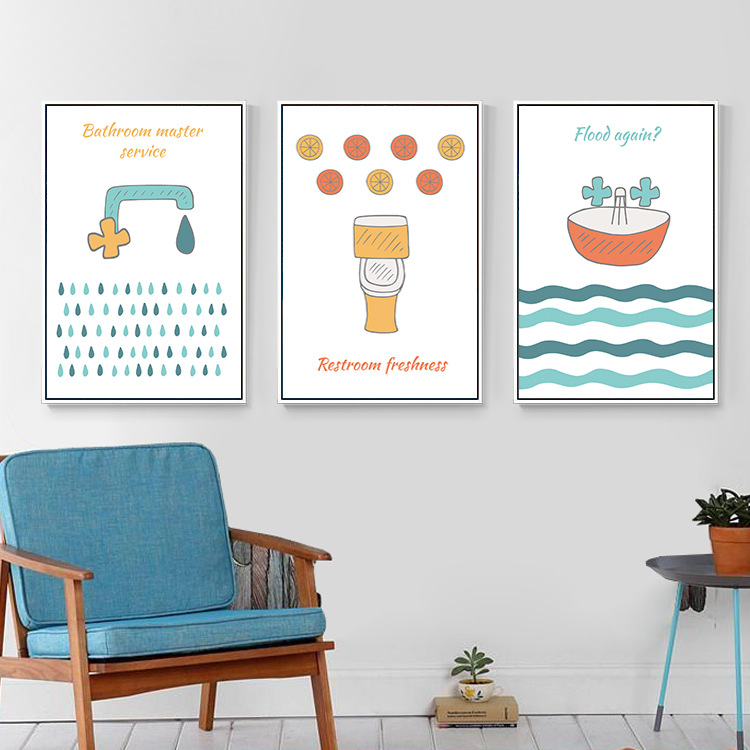 ins Nordic style decoration painting living room bedroom children's room hanging painting modern minimalist dining room background headboard mural