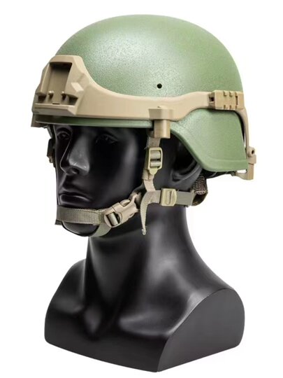 Nuevo casco de riel para exteriores, protección de oreja de corte alto, casco táctico, casco protector de fibra de vidrio, conjunto completo de forro colgante