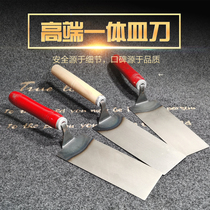  One-piece dish knife plasterer gray knife shovel tool batch gray knife plasterer paint gray spoon Stainless steel scraping putty scraping wall