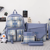 Синий комплект, значок, 4 предмета