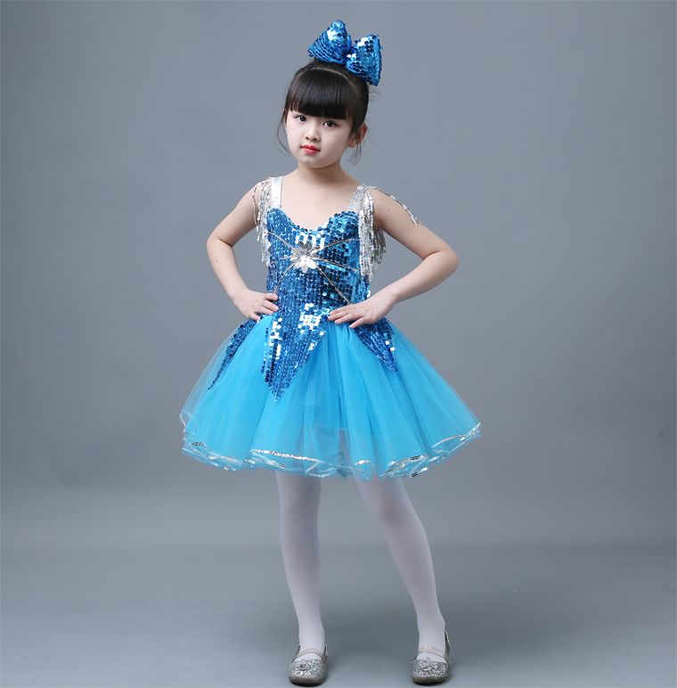 Trang phục trẻ em pettiskirt mẫu giáo nhỏ sen phong cách đầy màu sắc cổ tích giấc mơ khiêu vũ trang phục công chúa gạc biểu diễn quần áo thời trang cho bé gái