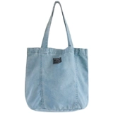 Сумка через плечо, ретро свежая джинсовая вместительная и большая сумка на одно плечо, шоппер, коллекция 2021, в корейском стиле