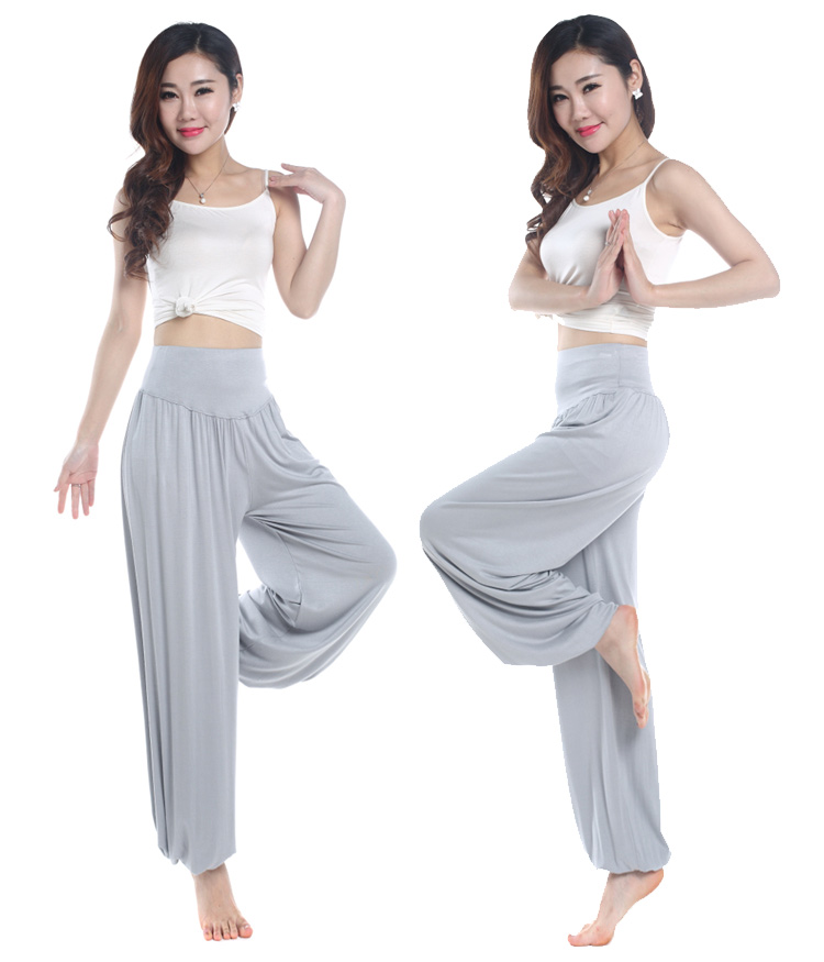 Phương thức yoga quần nhảy vuông đèn lồng quần quần khiêu vũ của phụ nữ mùa hè thể thao lỏng lẻo quần chân rộng tai chi tập thể dục thảm tập yoga