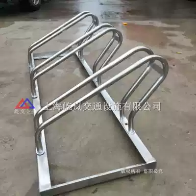 304 stainless steel high and low card position bicycle parking rack Non-motor vehicle parking rack Stainless steel placement rack
