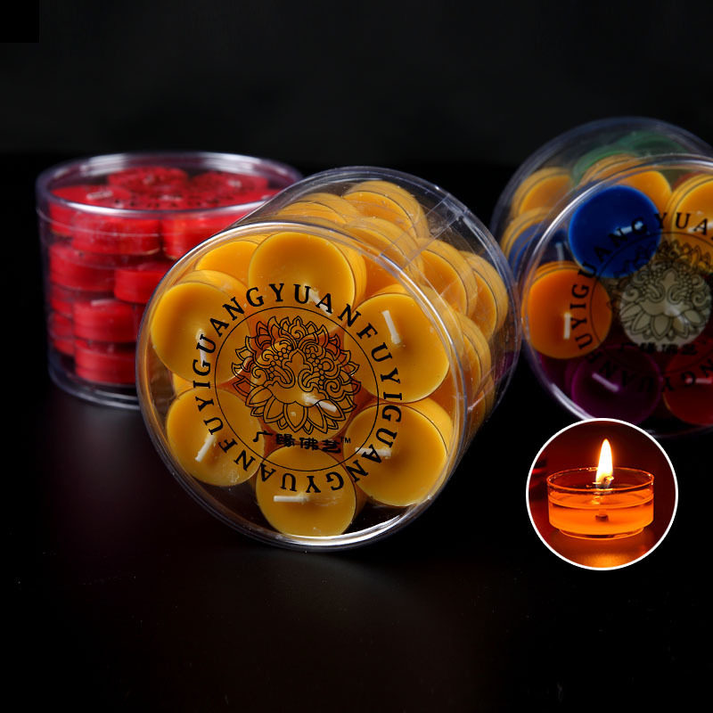 Ghee lamp 28 4 - hour plant butter candle tasteless lotus for Buddha lamp long and smoke - free candle lamp