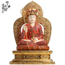 Taiwan painted pure bronze Shakyamuni Buddha statue Dizo King Buddha statue Dizo Buddha statue Jizo Buddha statue Guanyin Buddha statue home ornaments