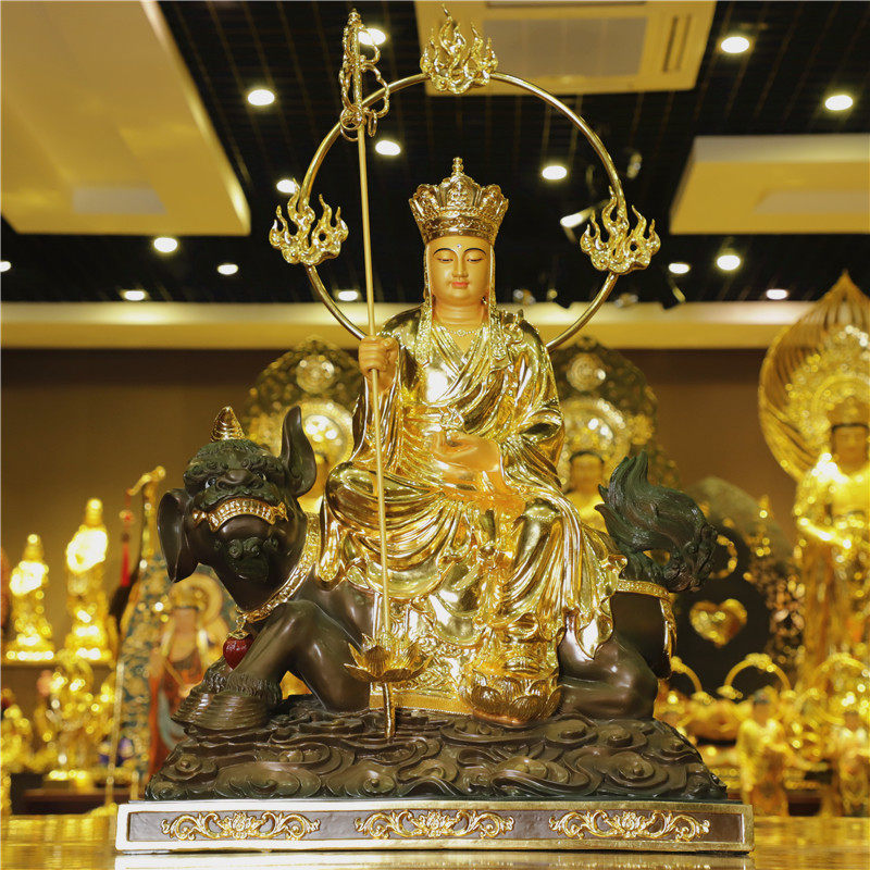 Taiwan pure copper sticker 95 cm Tibetan Buddha statue for household Tibetan Buddha hidden statue