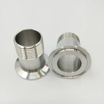 Hot pin 304 stainless steel food Hygiene class quick fit internal and external wire buckle connector hoop type external thread connection pipe fittings