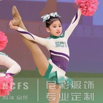 Childrens cheerleaders to serve long sleeves 2022 The new cheerleaders perform a dance suit competitive match suit