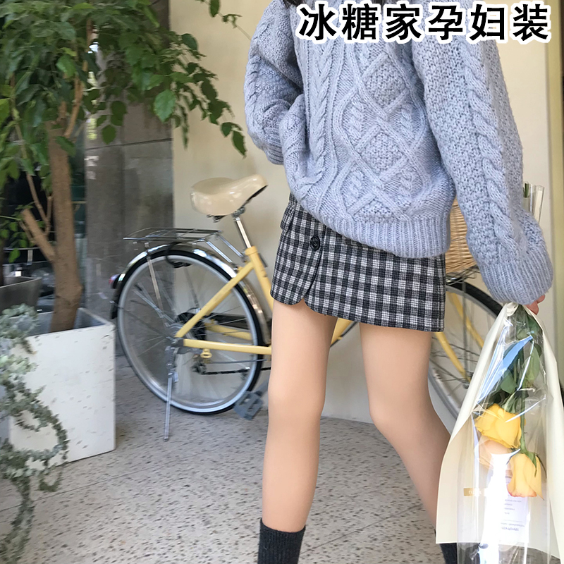 Pregnant Woman Light Leg God Instrumental Woman Autumn Winter Nude Sensation Plus Suede Thickened Silk Socks Autumn Winter Pregnancy Pants Socks Meat Color Inner Lap Pants