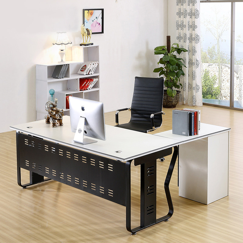 Minimalist Hyundai's owner manager 1 6 m desk steel frame open fashion finance head computer desk m