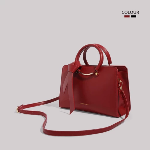 Красная праздничнная сумка через плечо для невесты, премиум класс