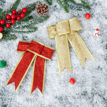 Christmas Decorations Butterfly Knots Gold Pink Christmas Flowers Diyflower Rings Material Christmas Tree Dress Pendant Small Bow Tie