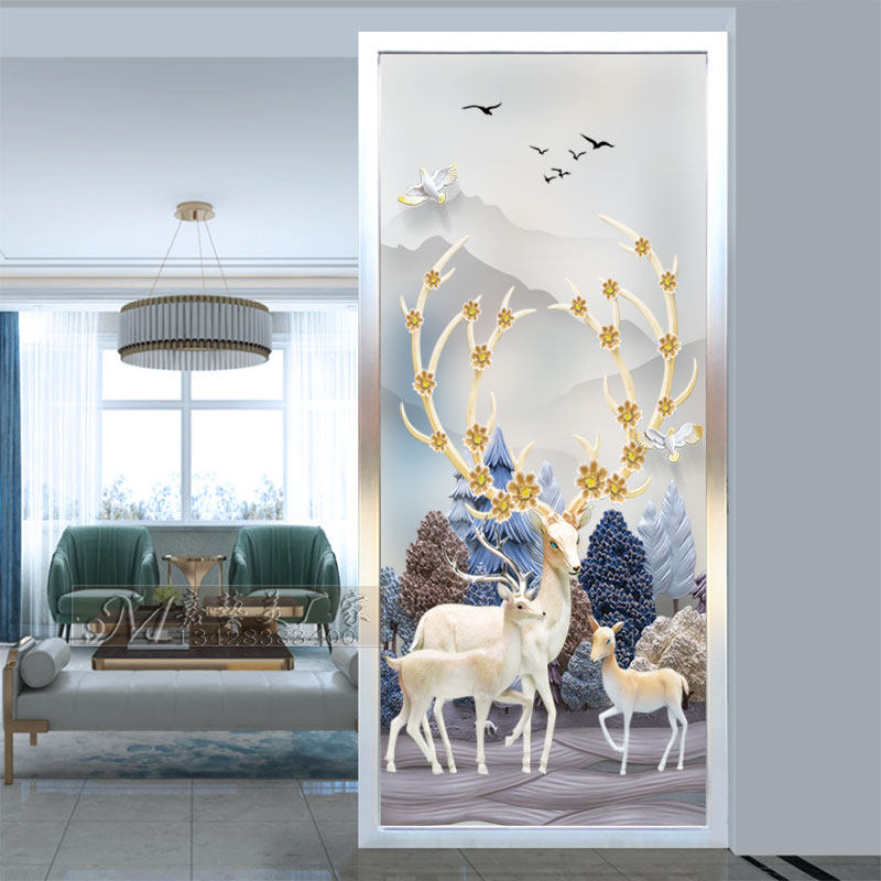 Nordic home glass Living room screen partition Bedroom Home art decoration Office Simple modern entrance wall